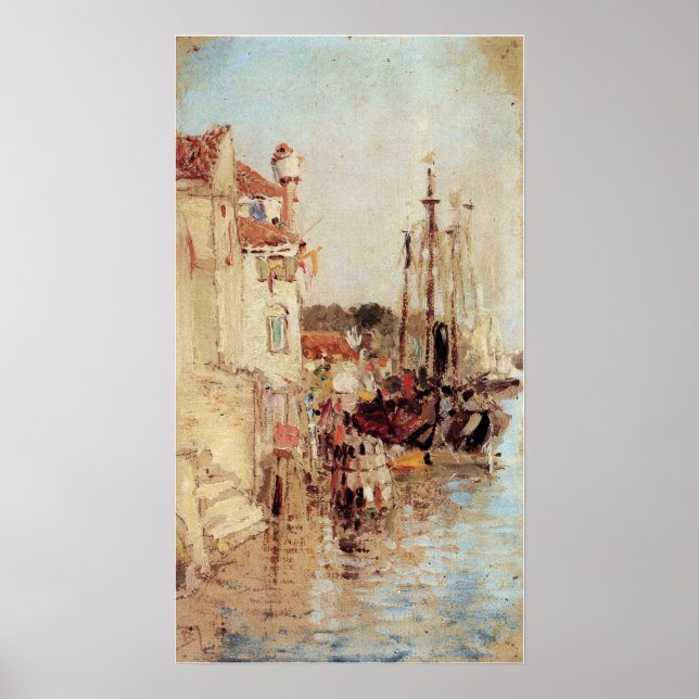 Polenov - Kanäle Venedig Poster (Vorne)
