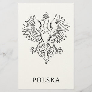 Polens Weißer Adler Zeitgenössisches Staatssymbol Briefpapier