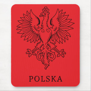 Polens Weißer Adler Zeitgenössisches Staatssymbol Mousepad
