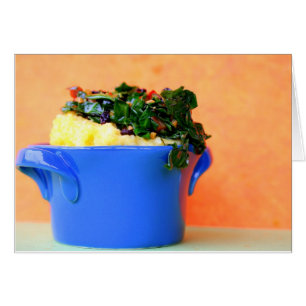 Polenta mit Grüntönen