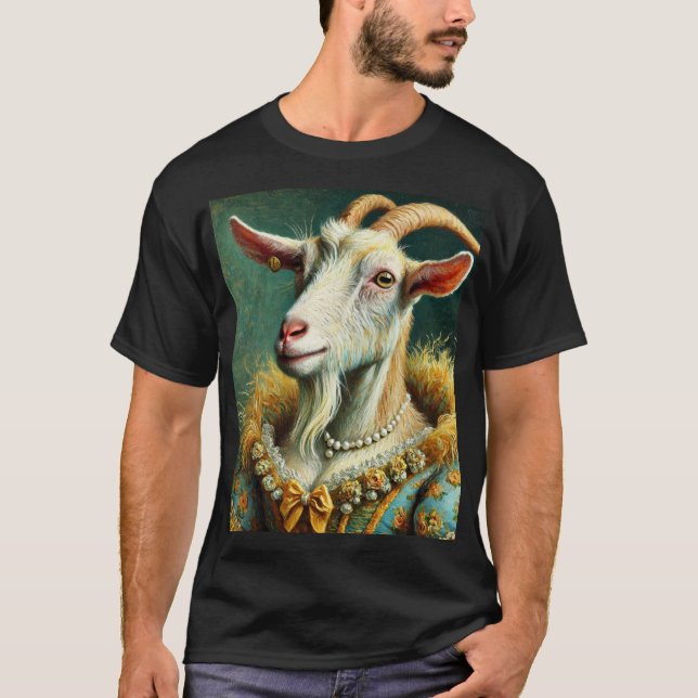 Polera Retrato de Cabra  T-Shirt (Vorderseite)