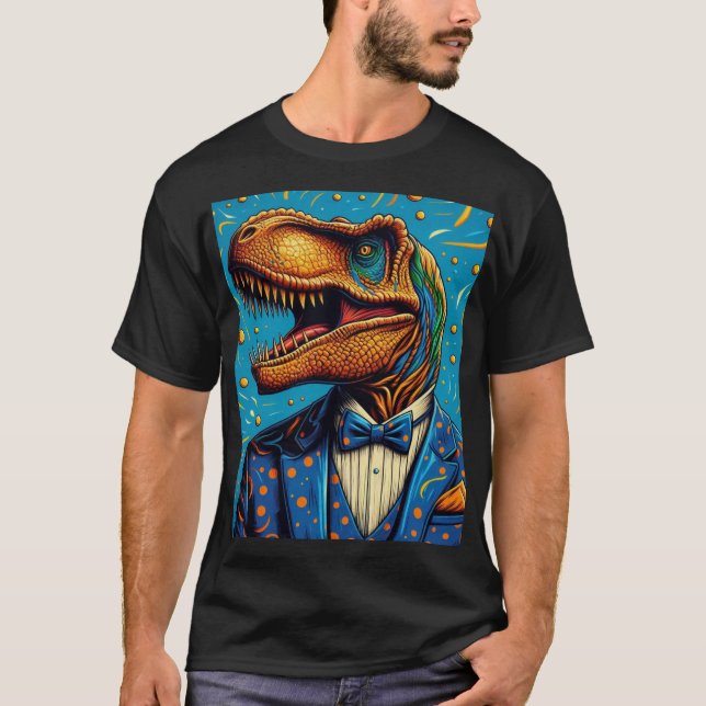 Polera Retrato  Dinosaurio T-Shirt (Vorderseite)