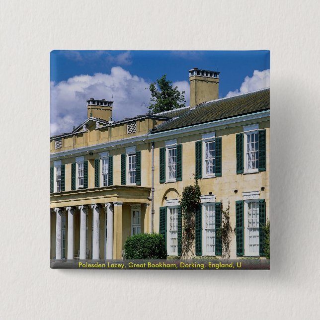 Polesden Lacey, großes Bookham, Dorking, England, Button (Vorderseite)