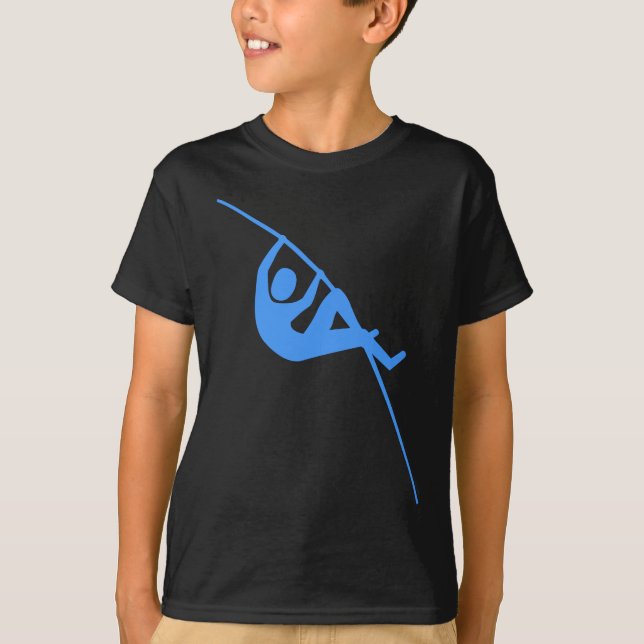 PoleVaulting - Baby-Blau T-Shirt (Vorderseite)