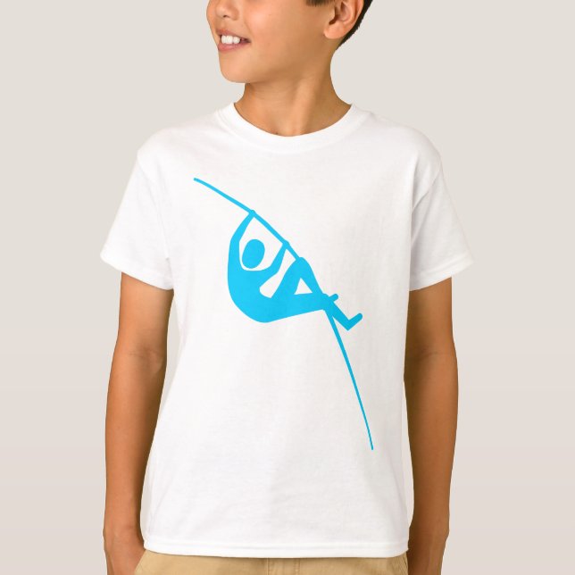 PoleVaulting - Himmel-Blau T-Shirt (Vorderseite)