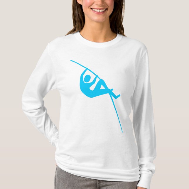PoleVaulting - Himmel-Blau T-Shirt (Vorderseite)