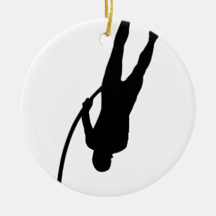 PoleVaulting Keramik Ornament