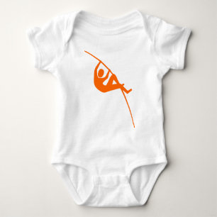 PoleVaulting - Orange Baby Strampler