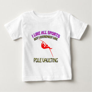 Polevaultingentwürfe Baby T-shirt