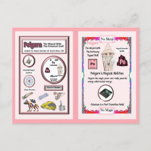 Polgarn Wizard - Polonium Element Postkarte