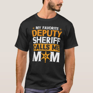 Police Abzeichen Mein Lieblings-Stellvertreter ruf T-Shirt