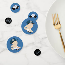 Police Baby Shower Baby Polizist Baby Dusche Confe Konfetti