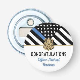 Police Blue Line Flag Herzlichen Glückwunsch Absch Flaschenöffner