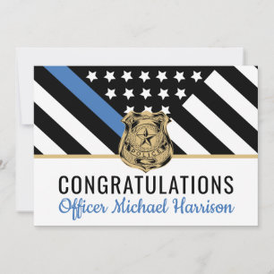 Police Blue Line Flag Herzlichen Glückwunsch Ruhes