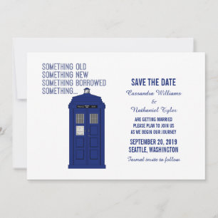 Police Box Save the Date Einladung v1