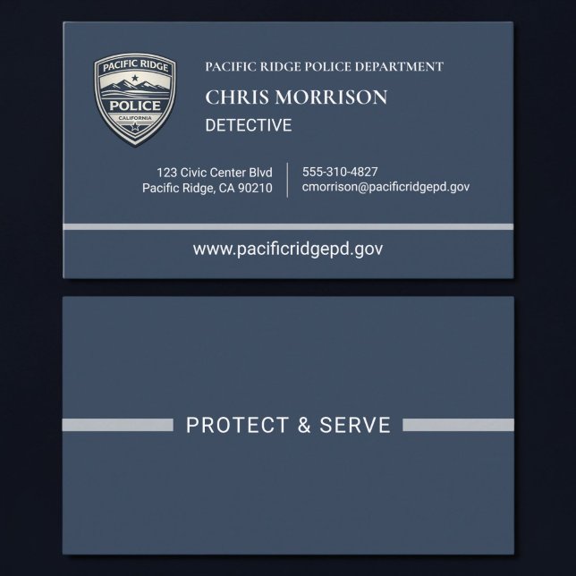 Police Business Card Visitenkarte (Von Creator hochgeladen)