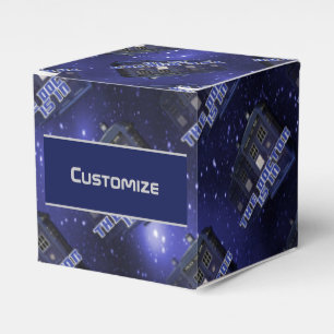Police Call Box Cube Favor Box Geschenkschachtel