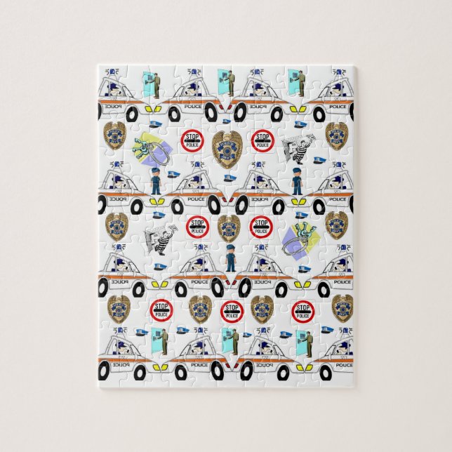Police Cars Jigsaw Puzzle Daisy (Vertikal)