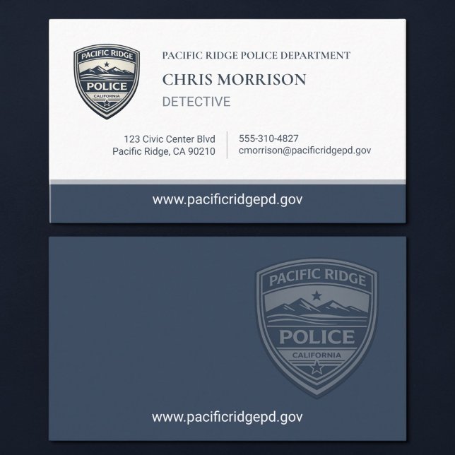 Police Detective Business Card Visitenkarte (Von Creator hochgeladen)