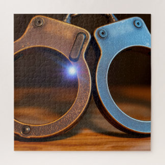 Police handcuffs puzzle
