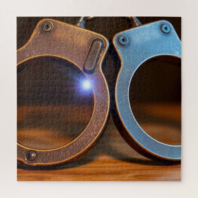 Police handcuffs puzzle (Vertikal)
