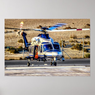Police Helicopter Poster