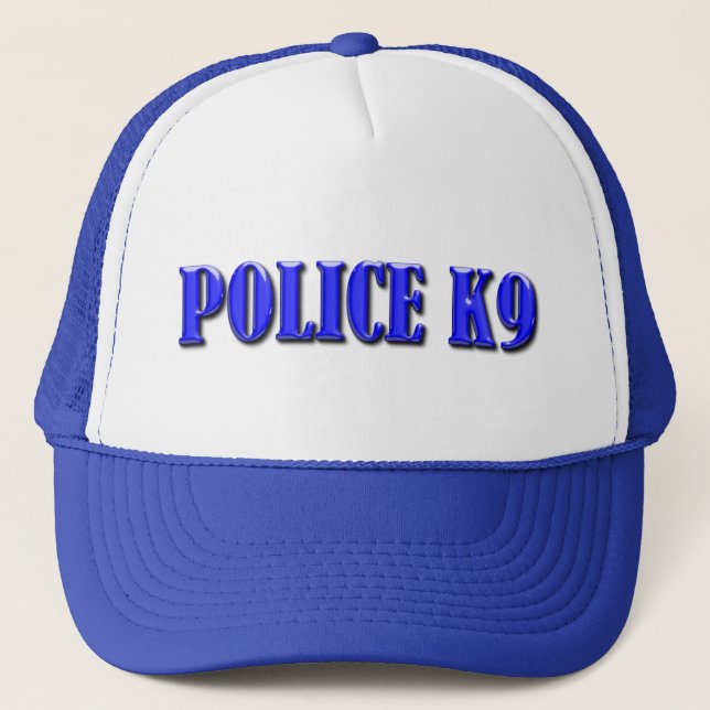 Police K9 - Thin Blue Line Truckerkappe (Vorderseite)