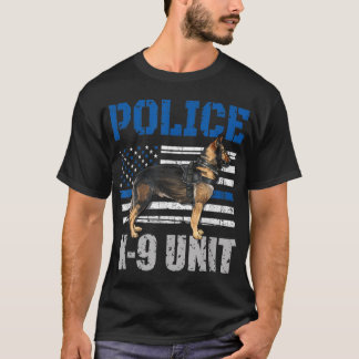 Police K9 Unit Shirt Thin Blue Line Officer Dog Co