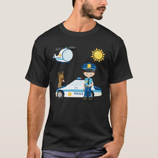 Police officer children s dream work  idea police  T-Shirt (Vorderseite)