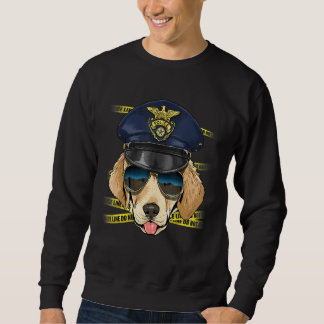 Police Officer Labrador Retriever Cop Crime Scene Sweatshirt