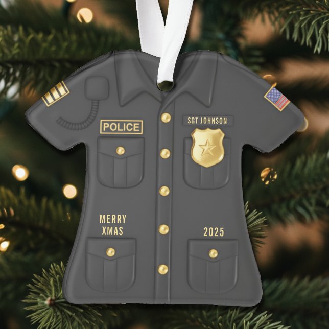 Police Officer Law Enforcement Cop Shirt Christmas Ornament (Police Officer Law Enforcement Cop Shirt Christmas Ornament
)