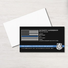 Police Officer Law Enforcement Custom Logo Visitenkarte