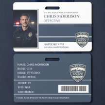 Police Officer Law Enforcement Photo ID Card