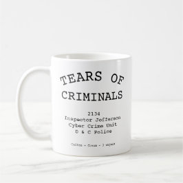 Police Officer Tears Of Criminals Any Rank Kaffeetasse