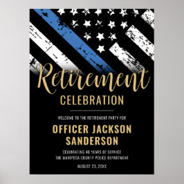 Police Retirement Party Law Enforcement Welcome Poster