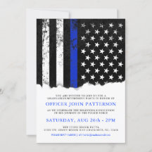 Police Style American Flag Party|Event WHITE laden