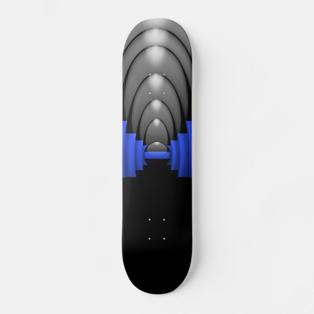 Police Thin Ble Line Skateboard (Vorderseite)