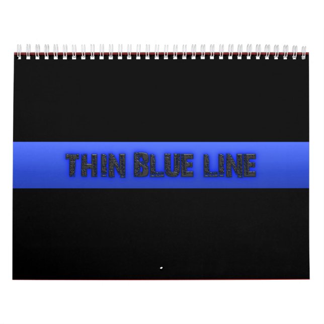 Police Thin Blue Line 3D Kalender (Titelbild)