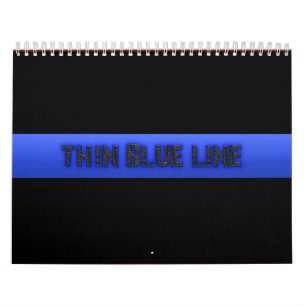 Police Thin Blue Line 3D Kalender