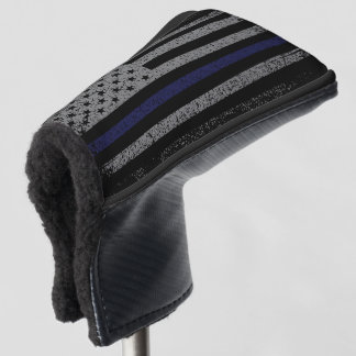 Police Thin Blue Line American Flag Golf Head Cove Golf Headcover