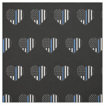 Police Thin Blue Line American Flag Herzmuster