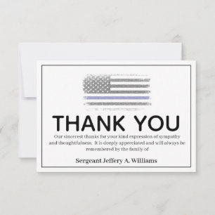 Police Thin Blue Line Danke Bereavement