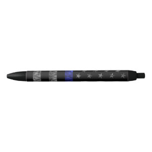 Police Thin Blue Line Flag Kugelschreiber
