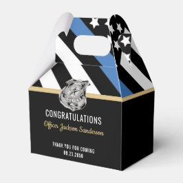 Police Thin Blue Line Herzlichen Glückwunsch Ruhes Geschenkschachtel