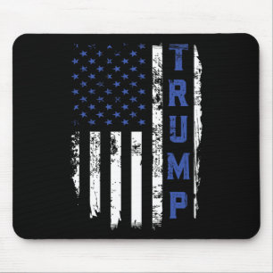 Police Thin Blue Line republikanischer Polizist US Mousepad