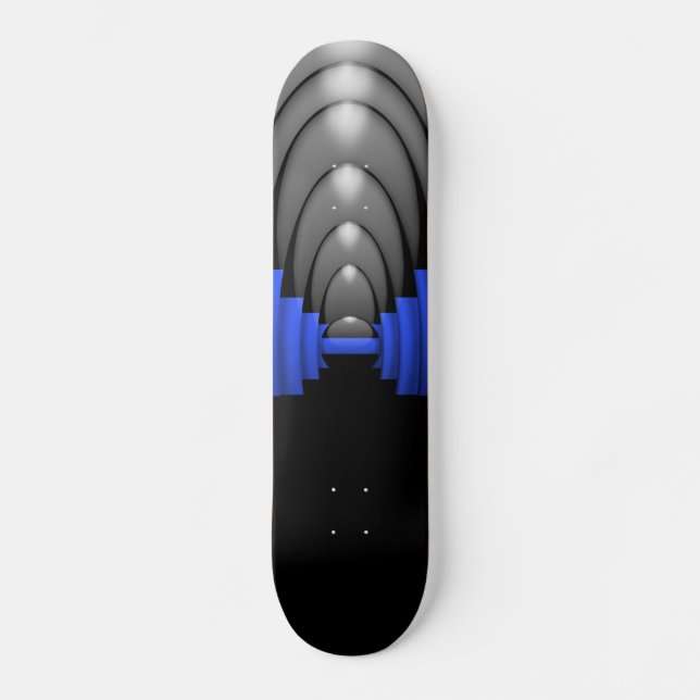 Police Thin Blue Line Skateboard (Vorderseite)