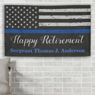 Police Thin Blue Line Strafverfolgung Beschlagnahm Banner