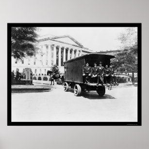 Police Treasury Gebäude in Washington, DC 1927 Poster