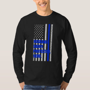 Police Vater Husband Daddy Protector Hero Fathers T-Shirt