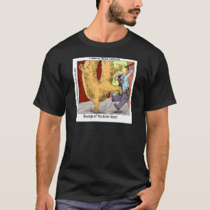 Police Vs Donut Funny Cartoon T-Shirt